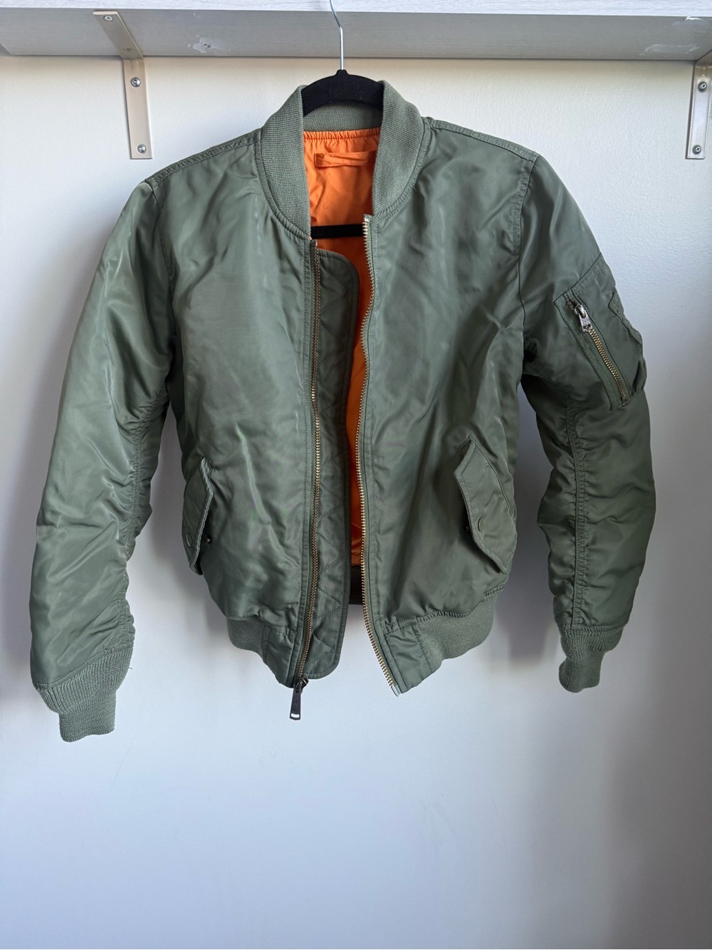 TNA Olive Bomber Jacket - Picture 5 of 9
